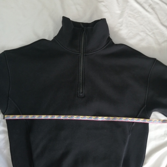 Lululemon Thick Fleece Half 1/2 Zip Sweatshirt in Black XS/S - Picture 13 of 15